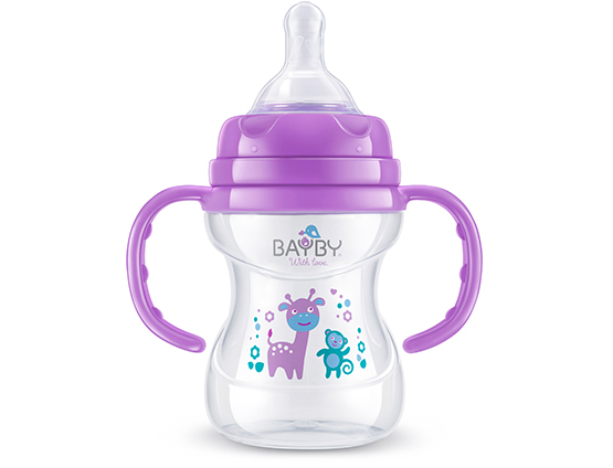 BFB 6105 Wide neck PP feeding bottle<br />with handle 150ml 6m+
