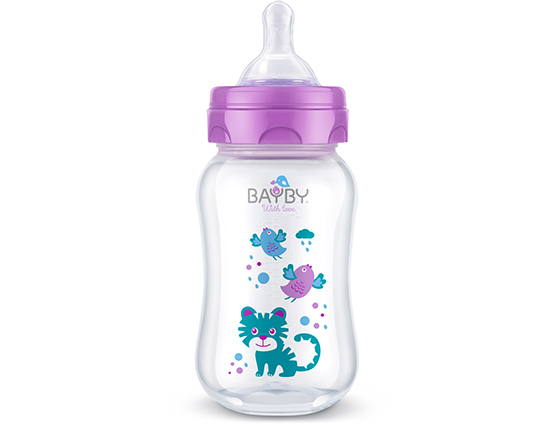 BFB 6103 Wide neck PP feeding bottle<br />250ml 0m+