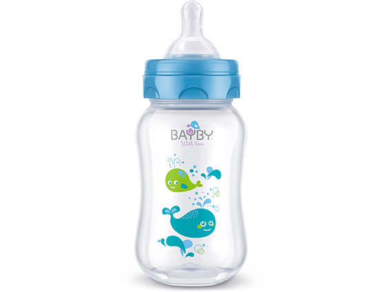 BFB 6102 Wide neck PP feeding bottle<br />250ml 0m+